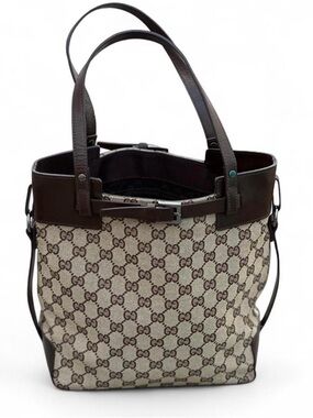 Gucci Brown GG Canvas Tote Bag
